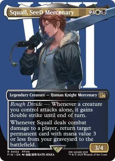 Squall, SeeD Mercenary 2 - Final Fantasy MtG Spoiler