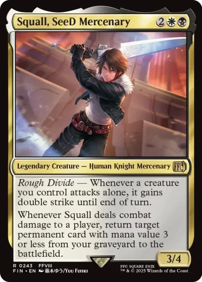 Squall, SeeD Mercenary - Final Fantasy MtG Spoiler