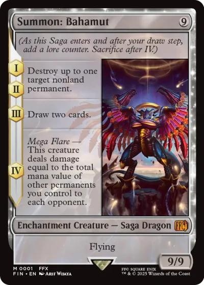 Summon Bahamut - Final Fantasy MtG Spoiler