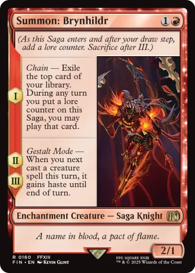 Summon Brynhildr - Final Fantasy Spoiler