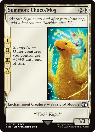 Summon ChocoMog - Final Fantasy Spoiler