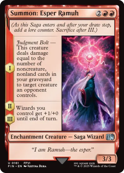 Summon Esper Ramuh - Final Fantasy Spoiler