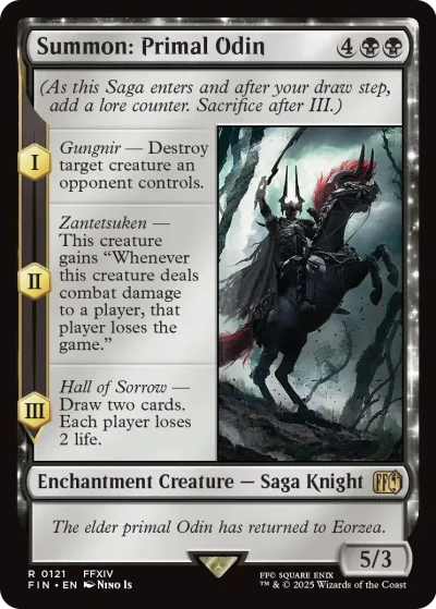 Summon Primal Odin - Final Fantasy MtG Spoiler