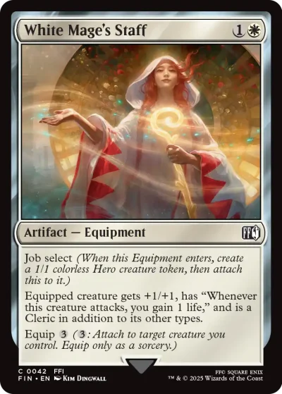 White Mage's Staff - Final Fantasy MtG Spoiler