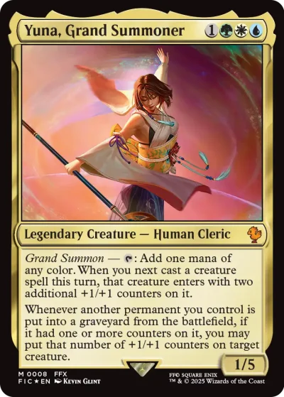 Yuna, Grand Summoner - Final Fantasy Commander MtG Spoiler