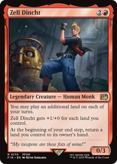 Zell Dincht - Final Fantasy MtG Spoiler